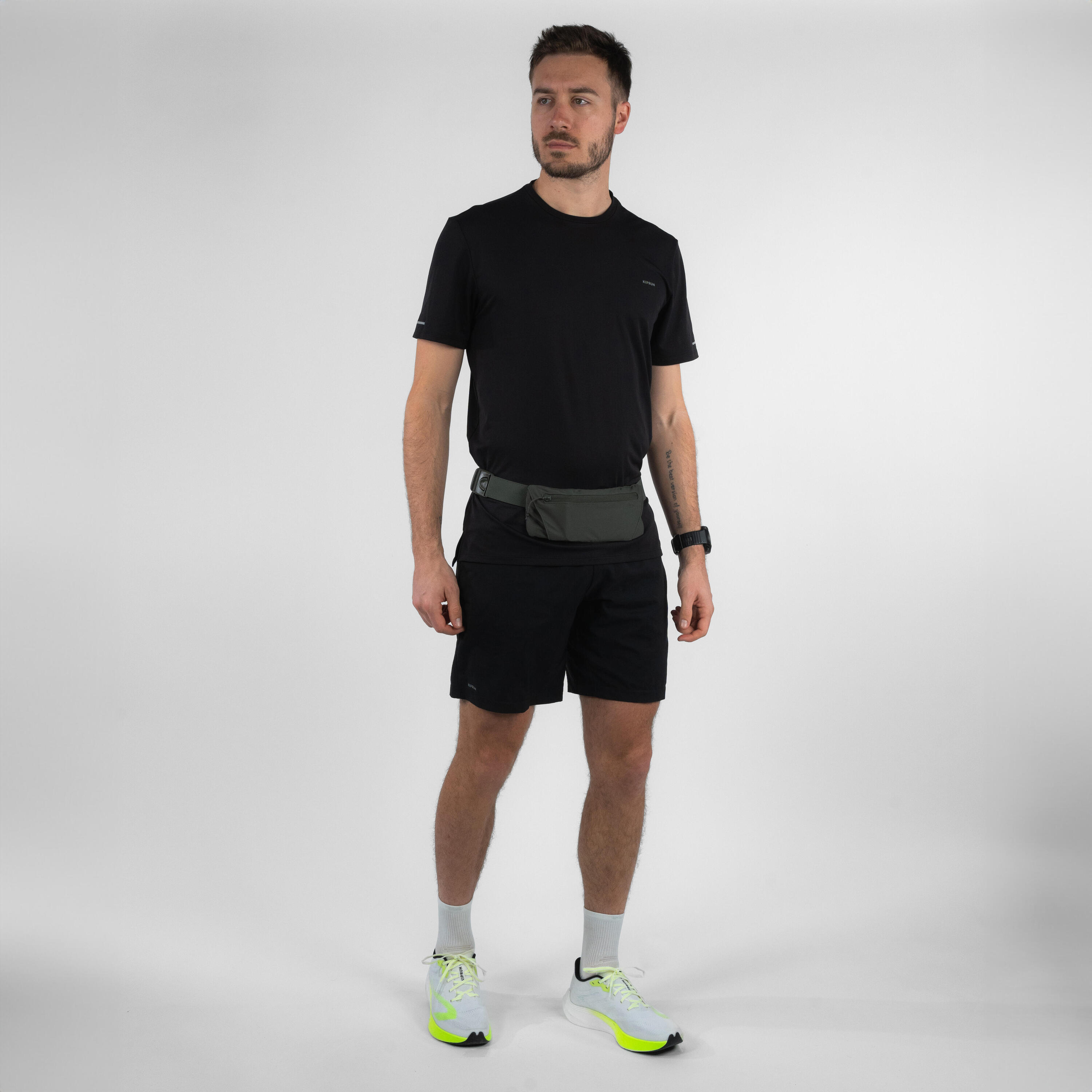 KIPRUN Marsupio porta-smpartphone running BASIC 2 verde militare