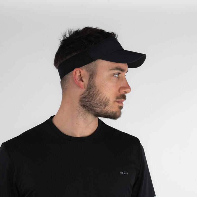 Visera running Hombre Mujer - KIPRUN V2 negro 