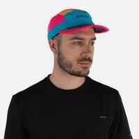 Unisex Running Cap - Kiprun 5 Panels Blue Orange Pink