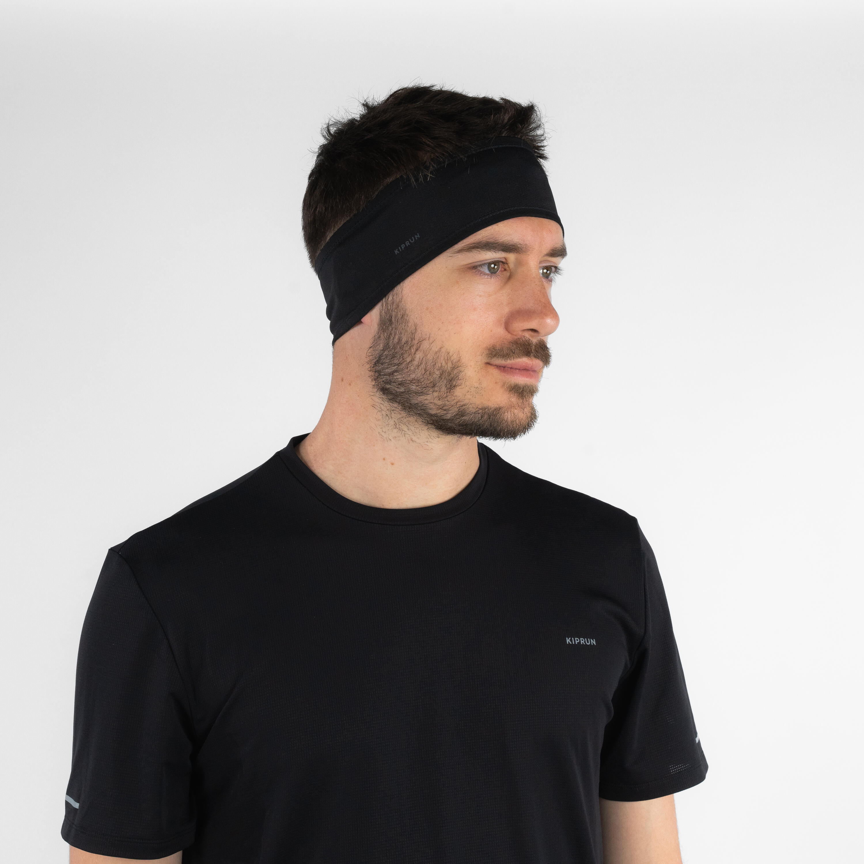 Men Women's KIPRUN running headband - black 3/5