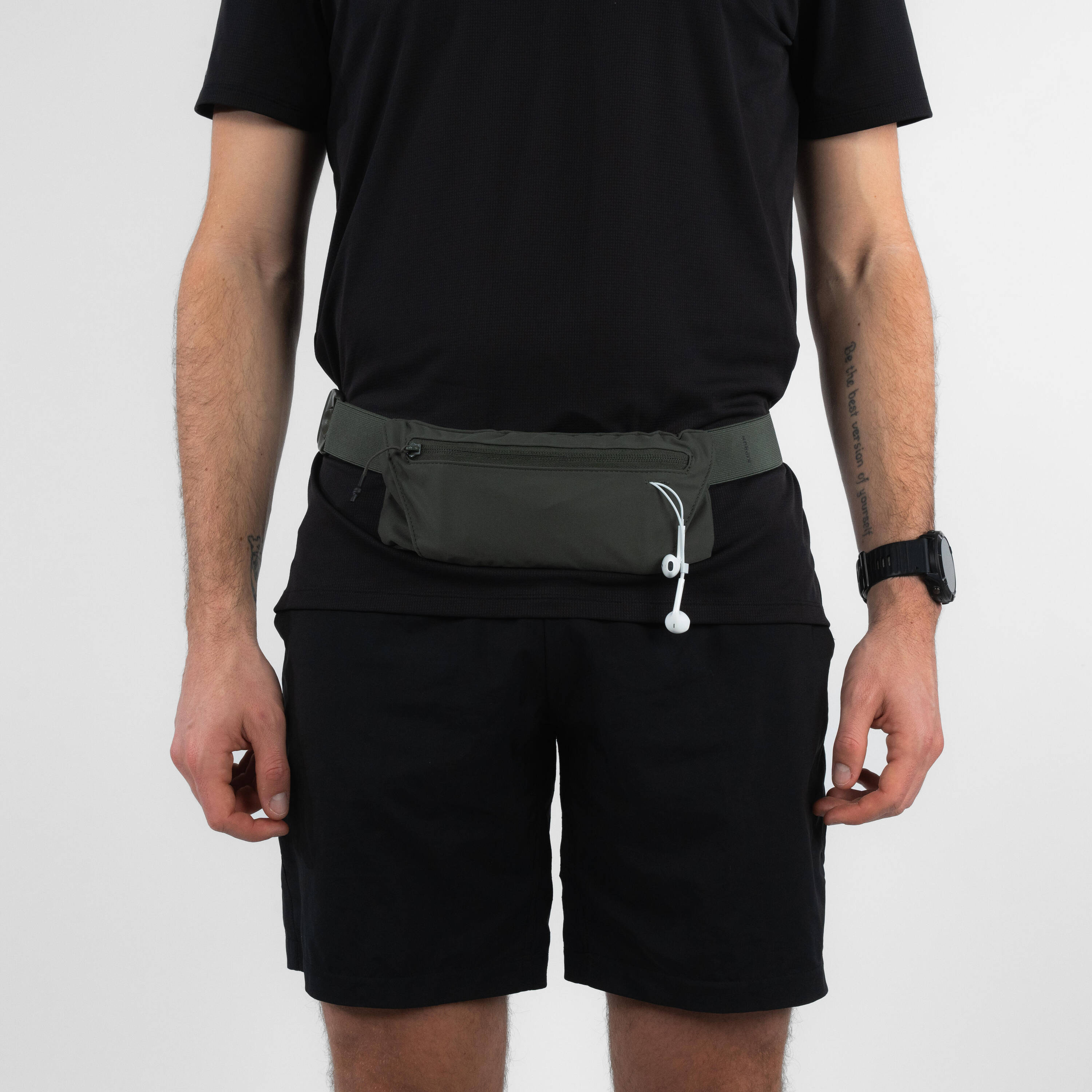 KIPRUN Basic 2 Unisex Smartphone Running Waistband - Khaki -  4