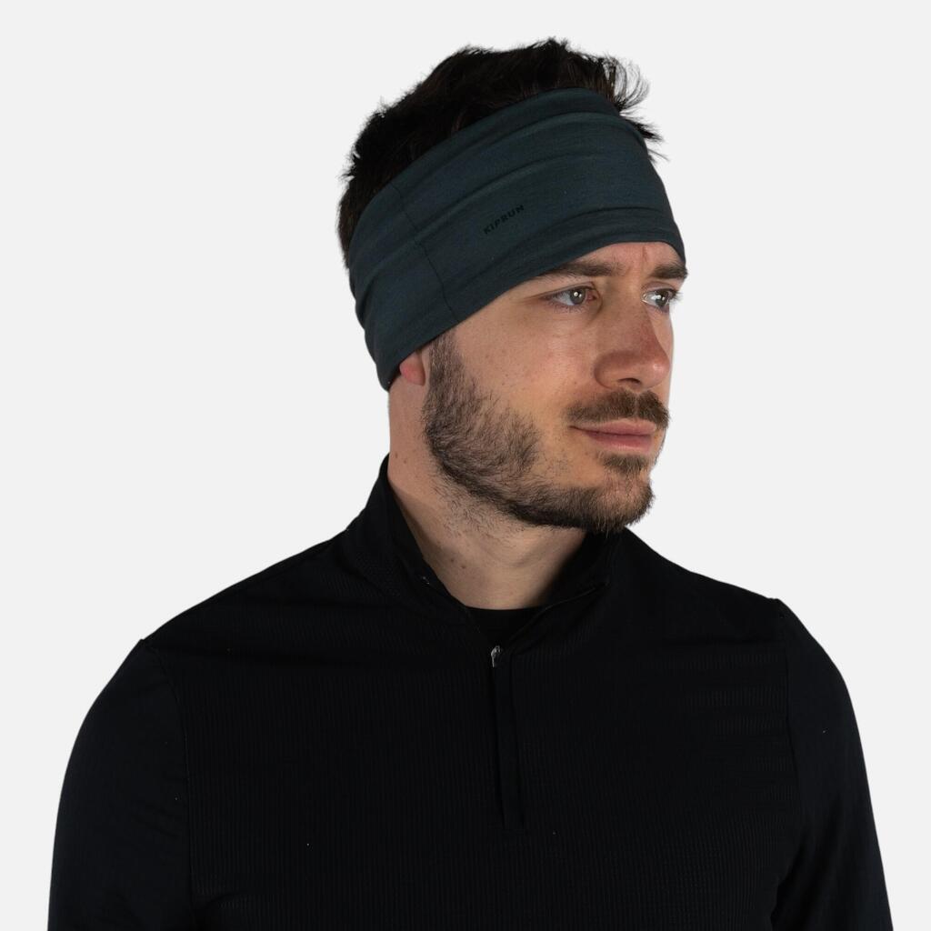 Tour de cou running / Bandeau multifonctions Homme Femme -KIPRUN noir
