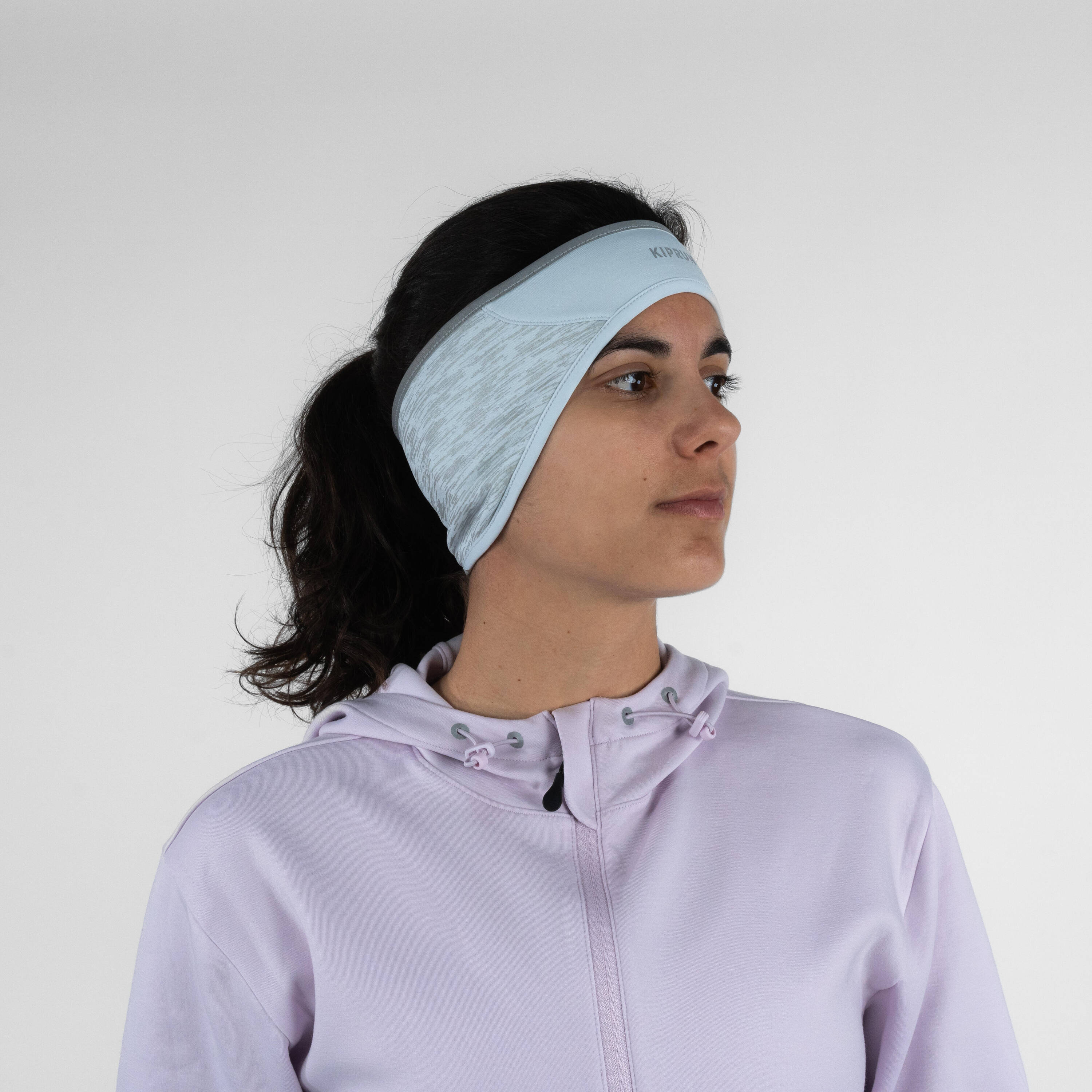 KIPRUN Warm+ Unisex Warm Running Headband - light grey -  4