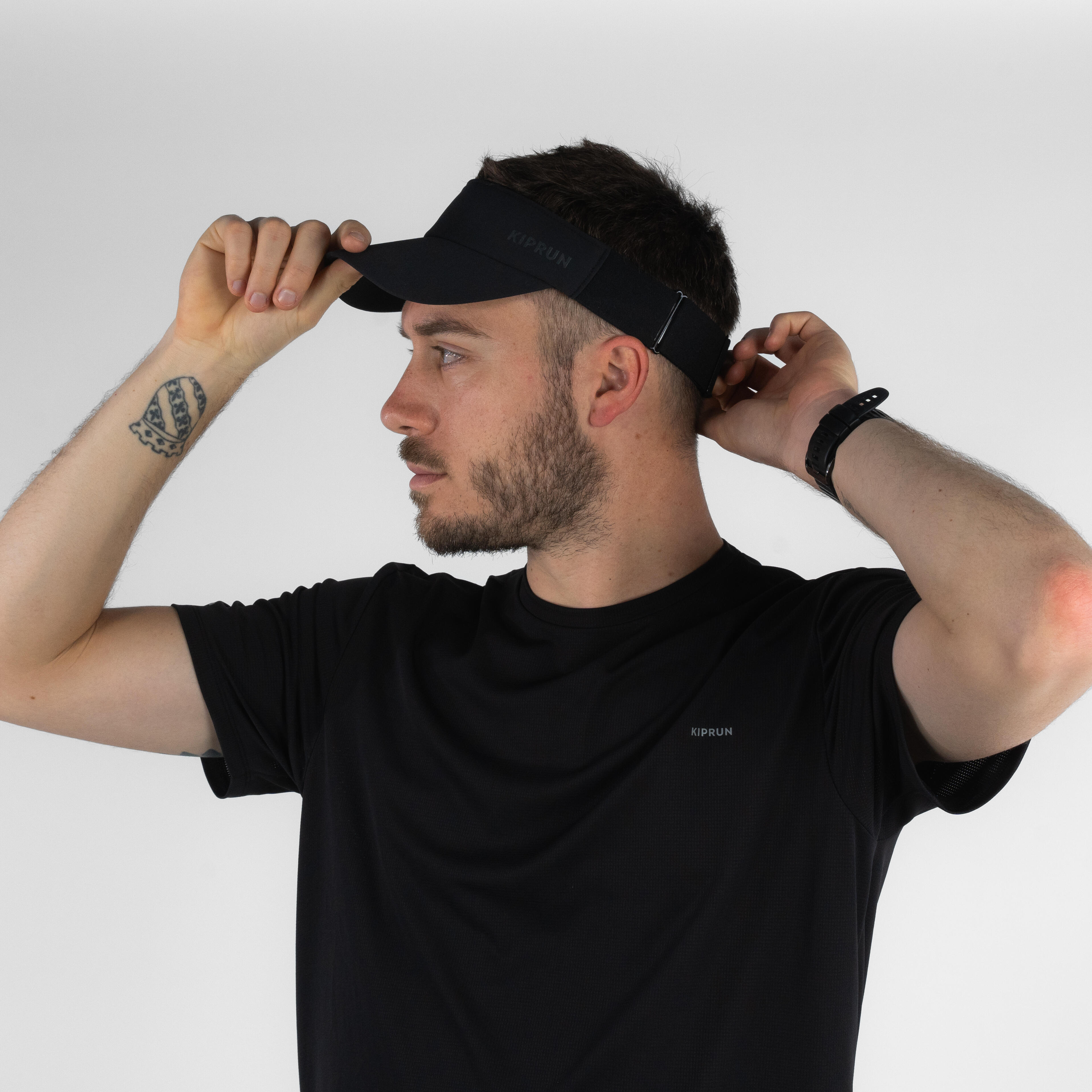 Adult Running Visor - KIPRUN V2 - Black