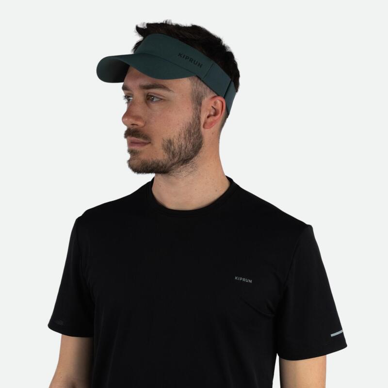 Unisex Running Visor - Kiprun V2 Khaki