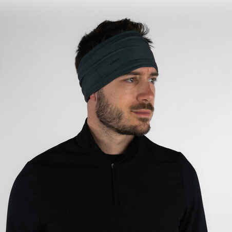 KIPRUN Unisex running neck warmer/multi-function headband - Dark Khaki