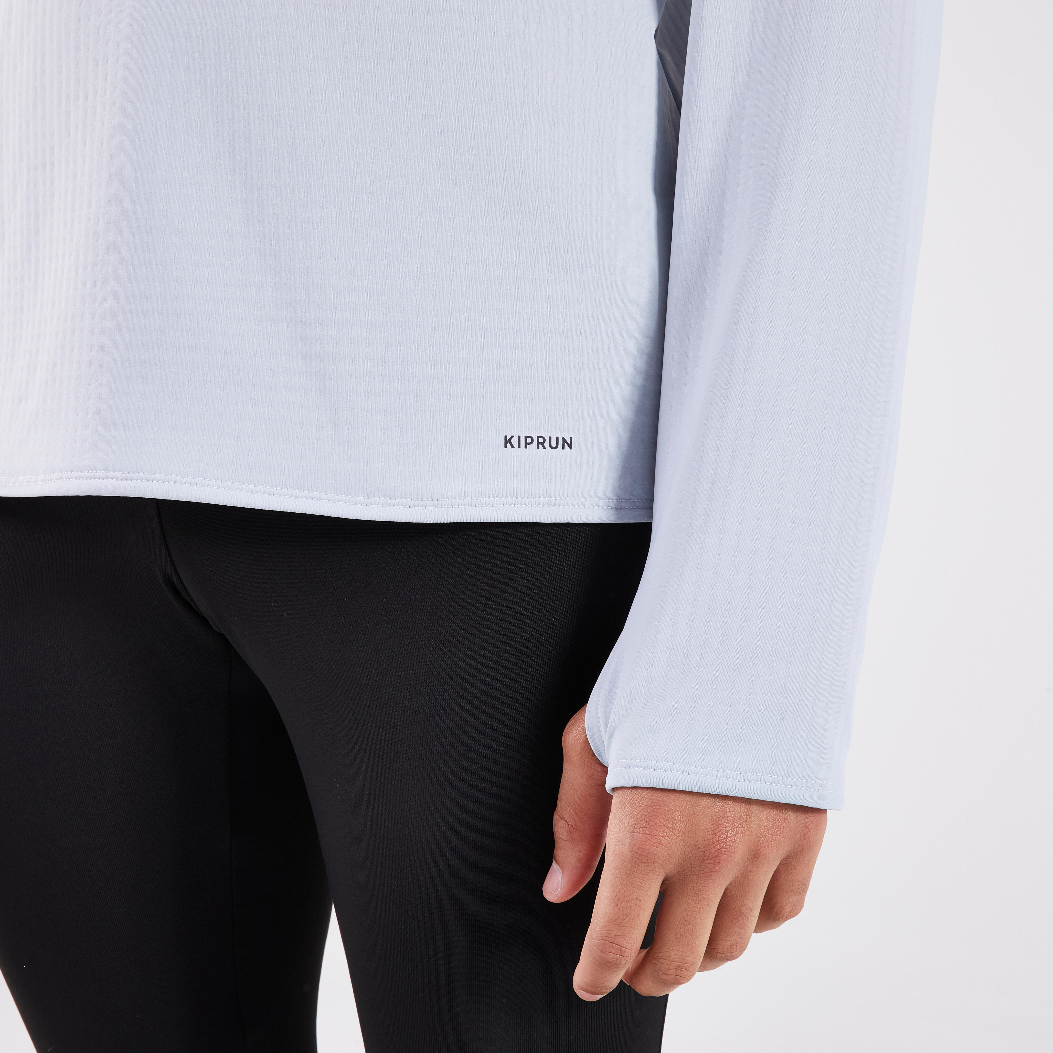 Men's Warm Long-sleeved 1/2 Zip Running Shirt Run 500 - KIPRUN