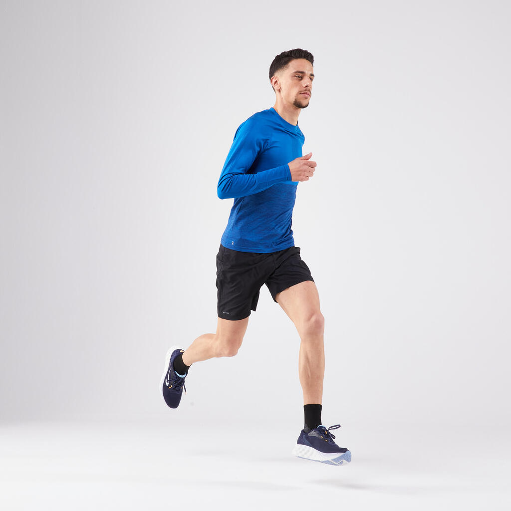 MUŠKA MAJICA DUGIH RUKAVA KIPRUN RUN 500 BORDO