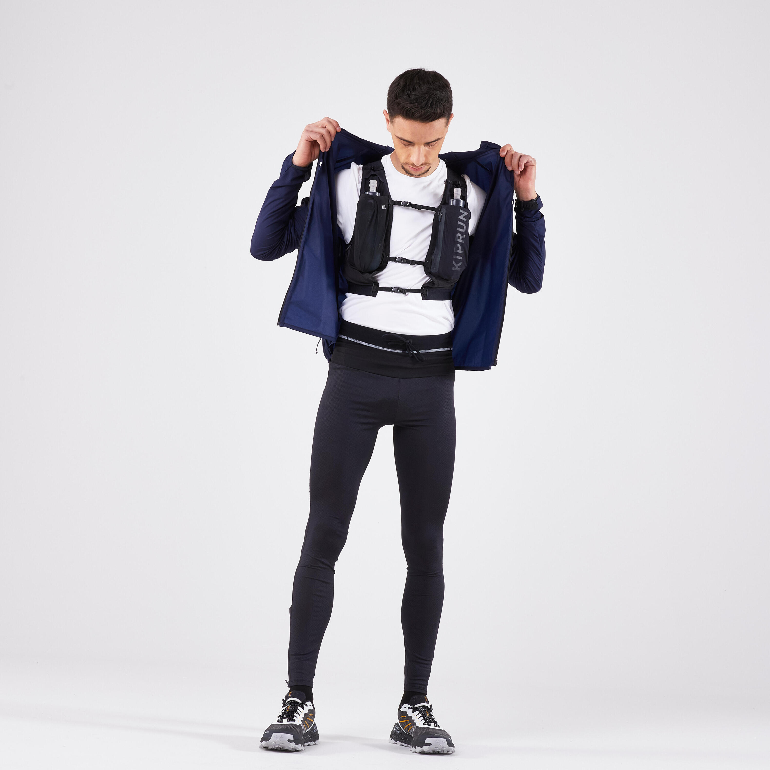 Laufjacke Trailrunning Herren winddicht - Run 900 Wind blau 2/7