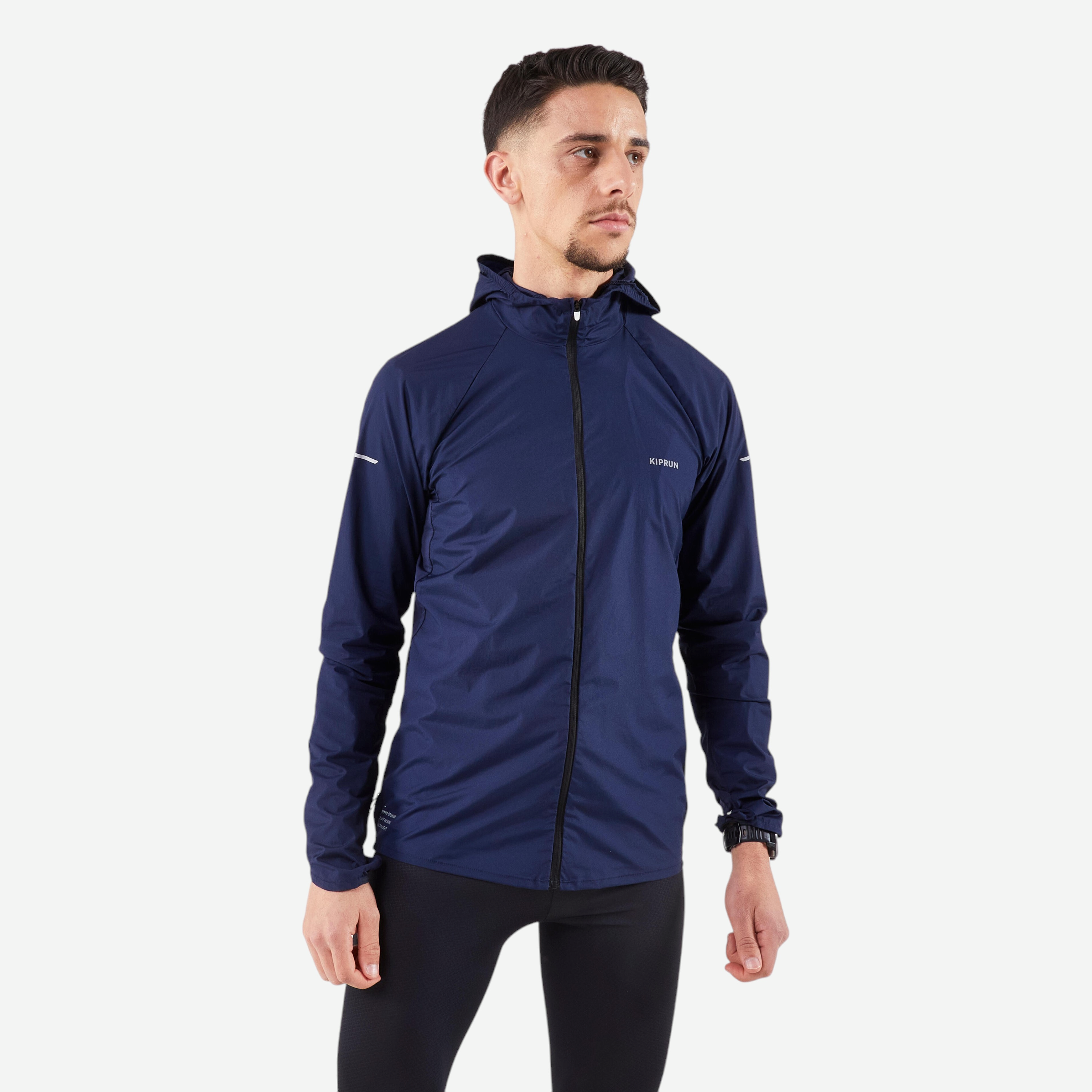 Veste coupe-vent de running & trail running homme, kiprun run 900 wind bleu - Textile athlétisme - Kalenji- Clubs - Entreprises - Collectivités - Associations