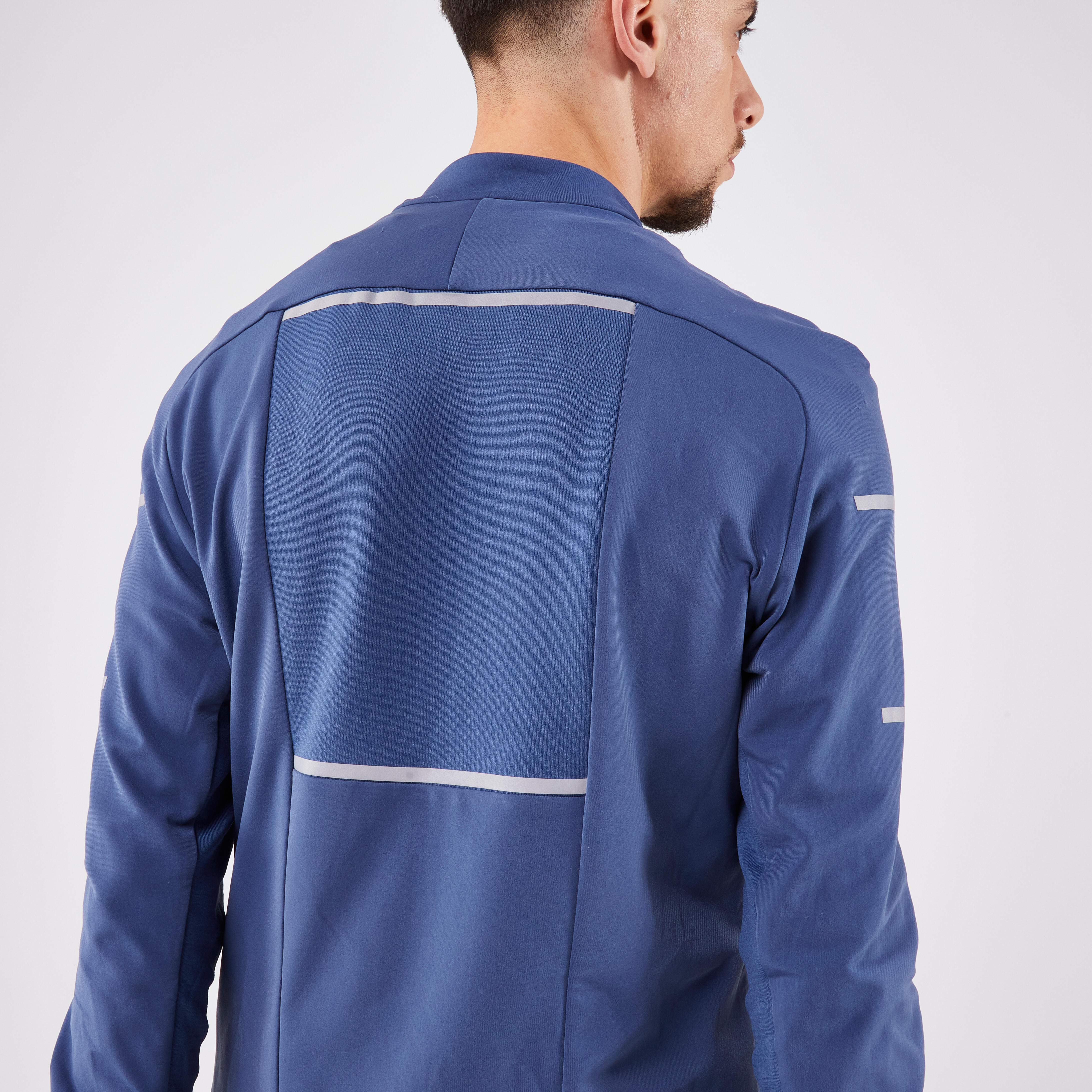 Men's warm running jacket - KIPRUN Run 900 Warm Abyssal blue