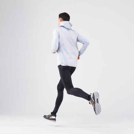 Men's Running & Trail Running Windproof Jacket - KIPRUN Run 900 Wind - Grey