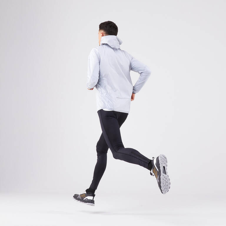 Men's Running & Trail Running Windproof Jacket KIPRUN Run 900-Grey silver