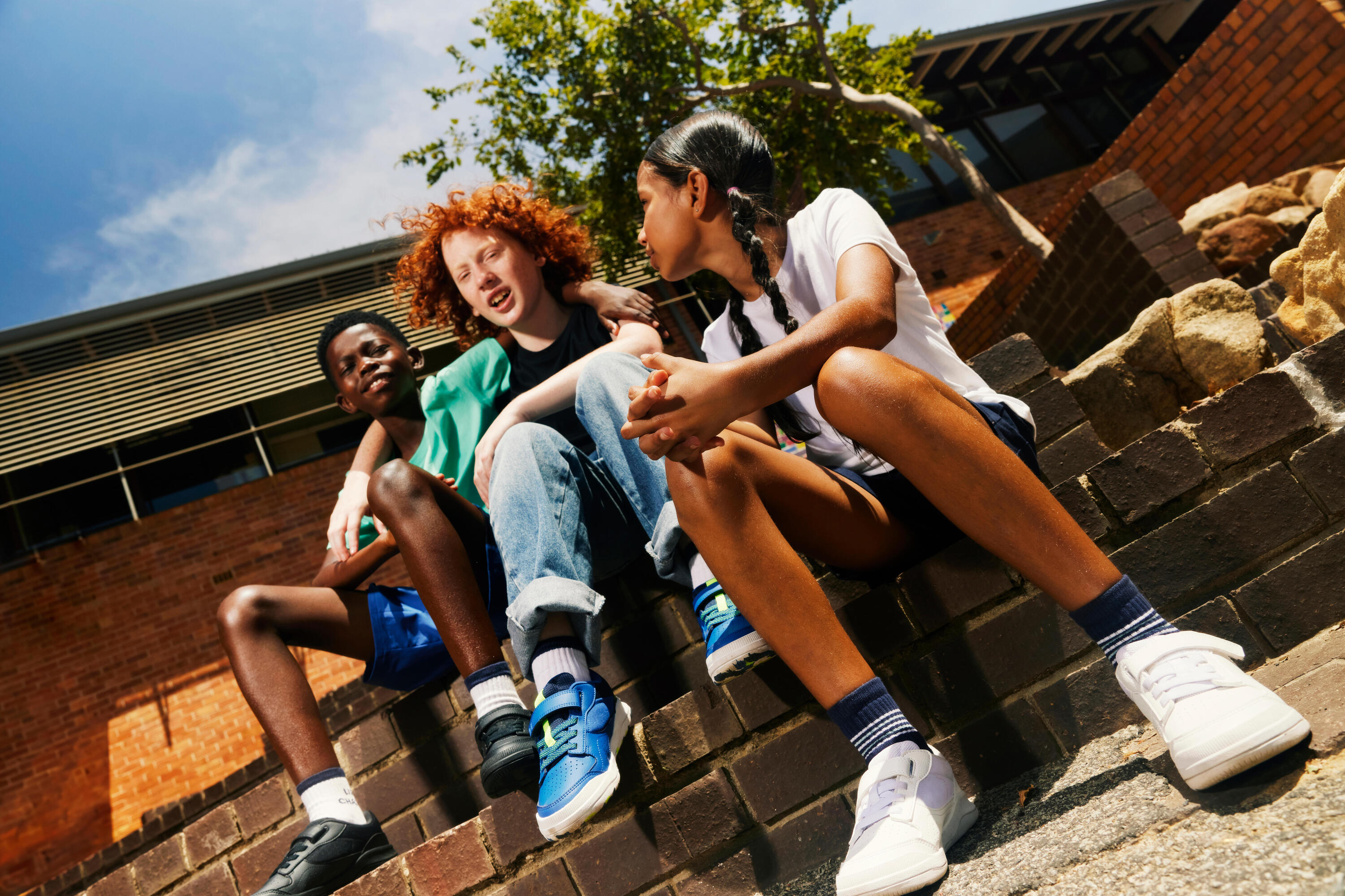 Sportschuhe Kinder robust - Playventure Yard schwarz 7/8