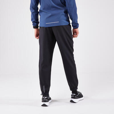 Pantaloni running uomo RUN DRY 100 neri