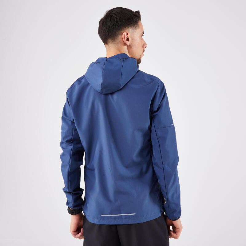 Veste coupe-vent de running & trail running Homme - KIPRUN Run 100 Bleue