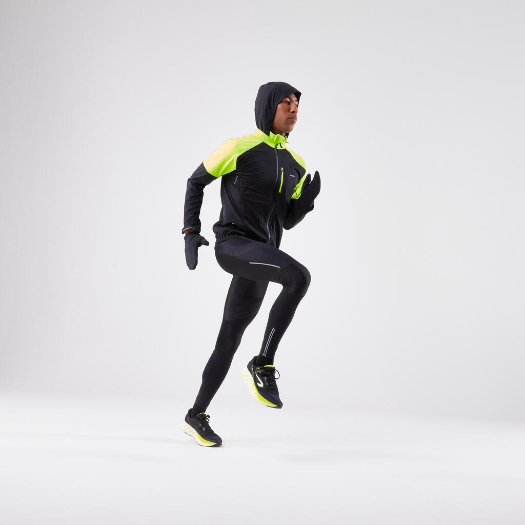 Črna moška jakna za tek KIPRUN Run 900 - črna
