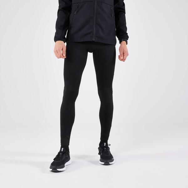 Black warm running tights