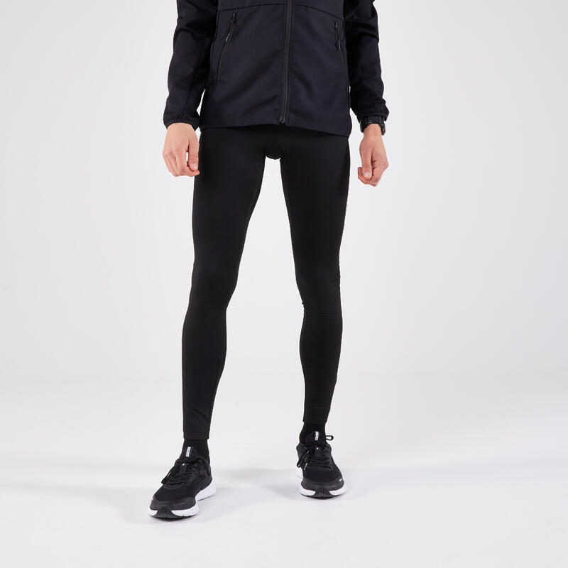 Collant chaud de running Homme - KIPRUN Run 100 Warm Noir