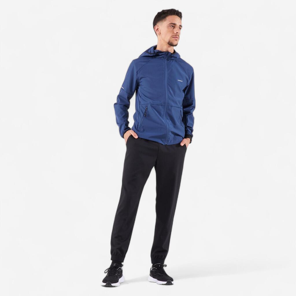 Pantalone za trčanje Kiprun Run 100 Dry prozračne muške - crne