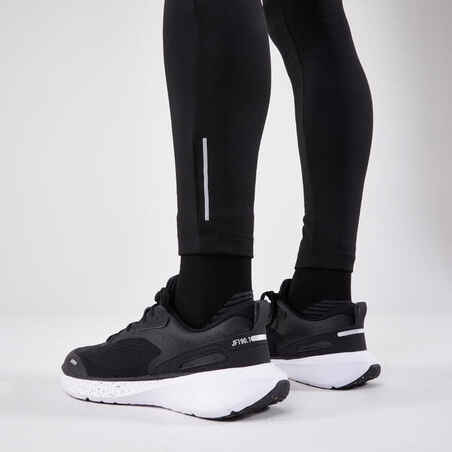 Men's KIPRUN Run 100 Warm Running Tights - Black 