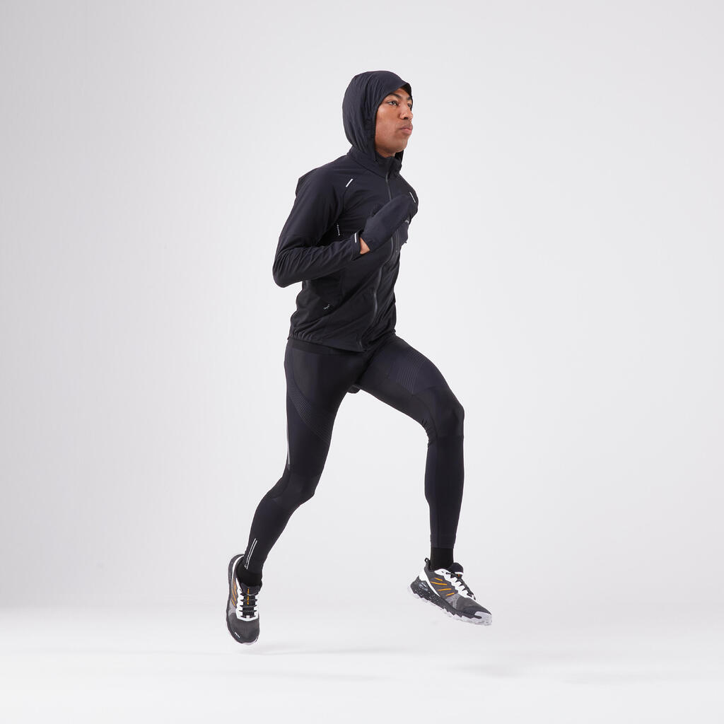 Črna moška jakna za tek KIPRUN Run 900 - črna