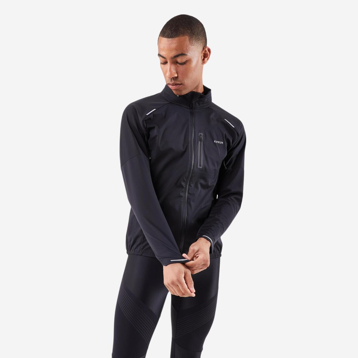 Veste de running chaud manches longues Homme, KIPRUN Run 900 Warm Regul Noir