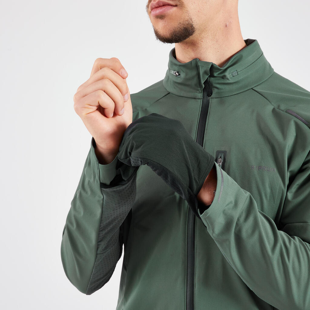 KIPRUN Run 900 Warm Regul Men's Long-Sleeved Running Jacket - Black