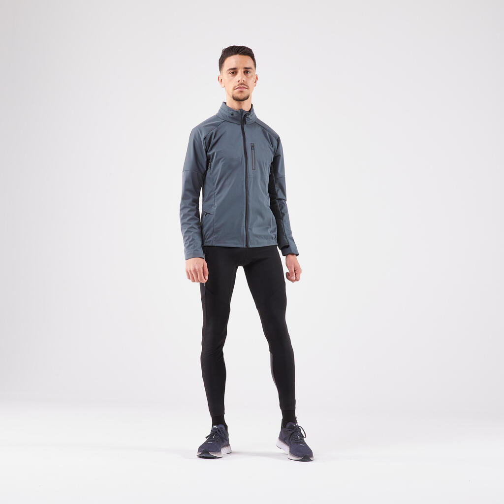 Bordo moške tekaške legice KIPRUN WARM