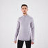 Men's Running Long-Sleeved Warm Zip T-Shirt KIPRUN Run 100 Warm-Grey