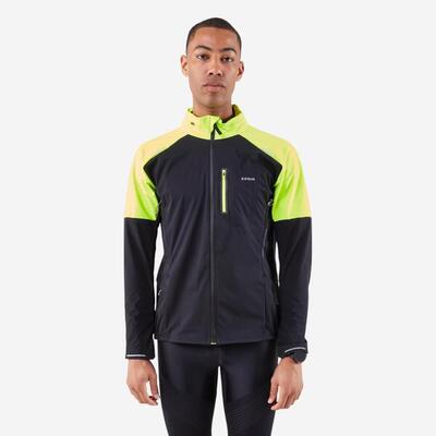 Chaqueta running cálida manga larga Hombre, KIPRUN Run 900 Warm Regular negro