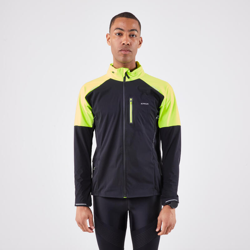 Chaqueta running cálida manga larga Hombre - KIPRUN Run 900 Warm Regular negro 