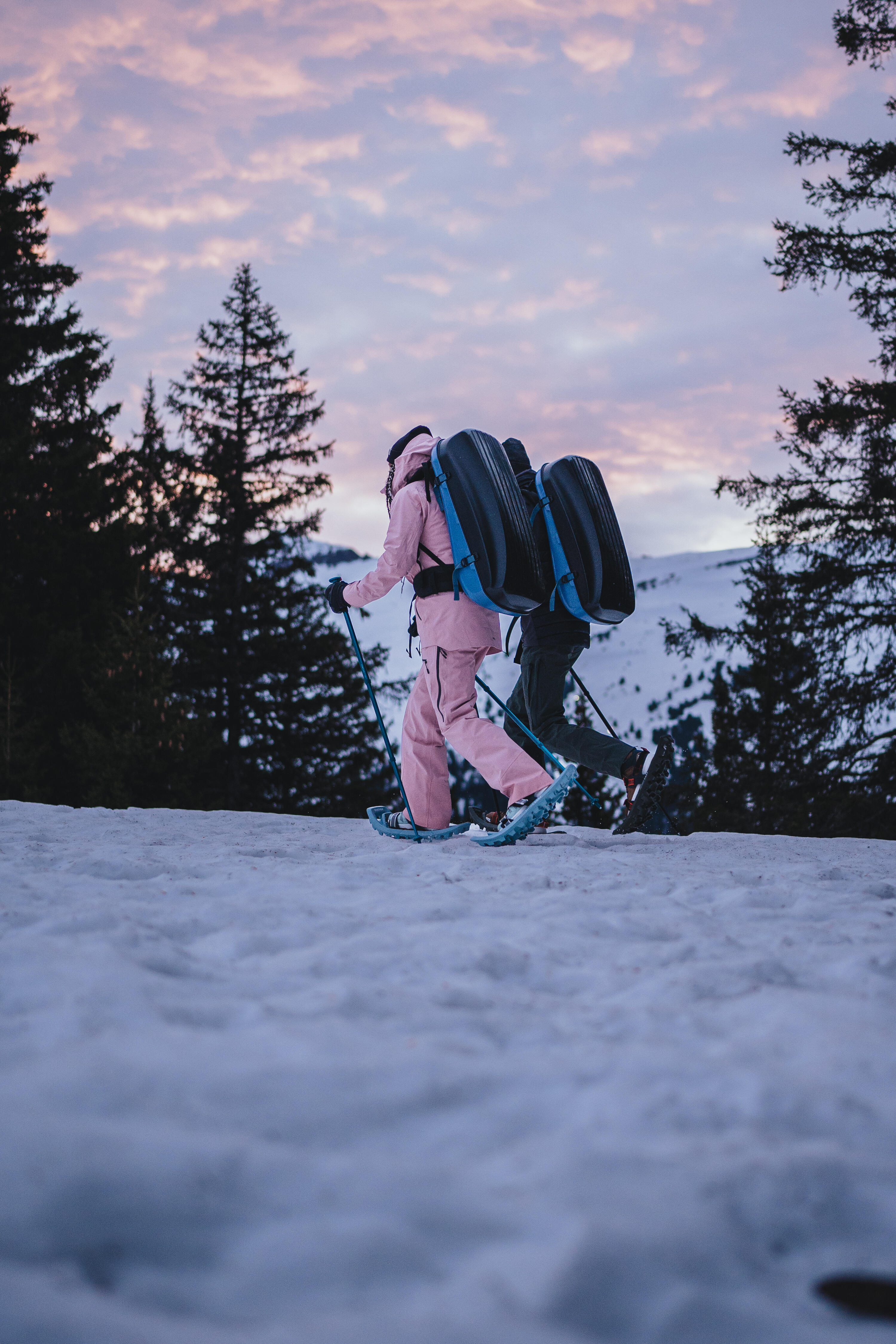 Luge à porter en sac à dos de randonnée adulte, Reverslide 900 gris 14/20