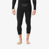 Men’s soft and seamless thermal ski bottom base layer - BL 500 - Black / Khaki