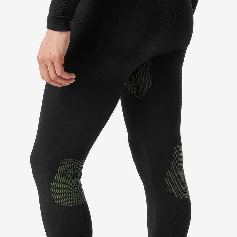 Pantaloni sci uomo 500 SEAMLESS uomo neri e verde oliva