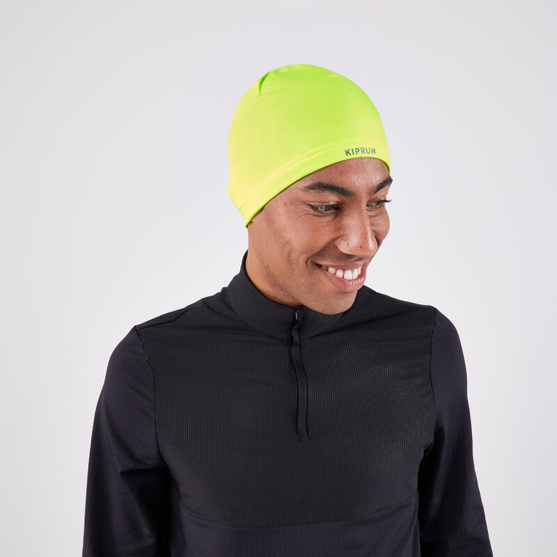 Gorro Térmico de Corrida Adulto Warm+ Amarelo Néon