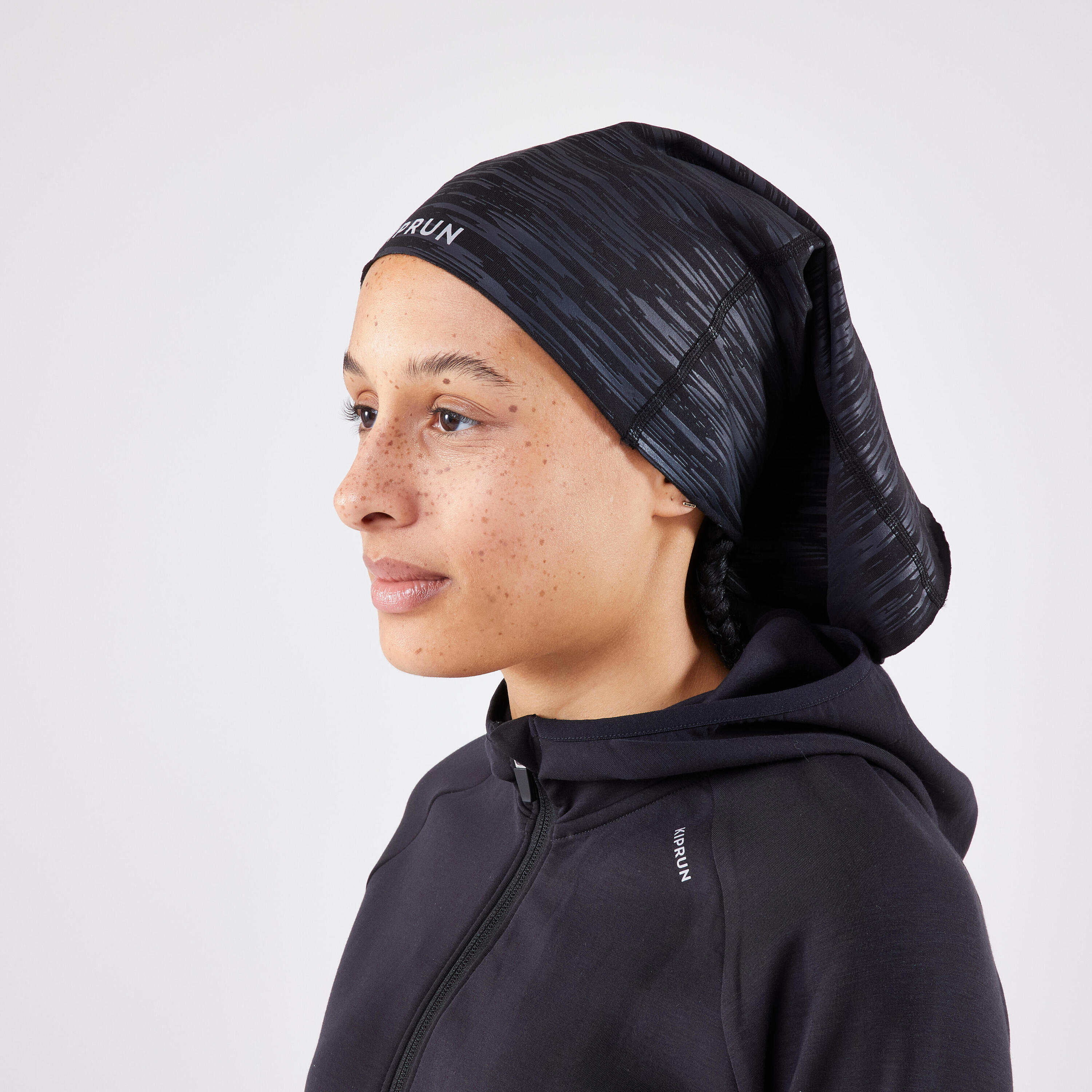 Scaldacollo running adulto unisex WARM+ nero melange 8/12
