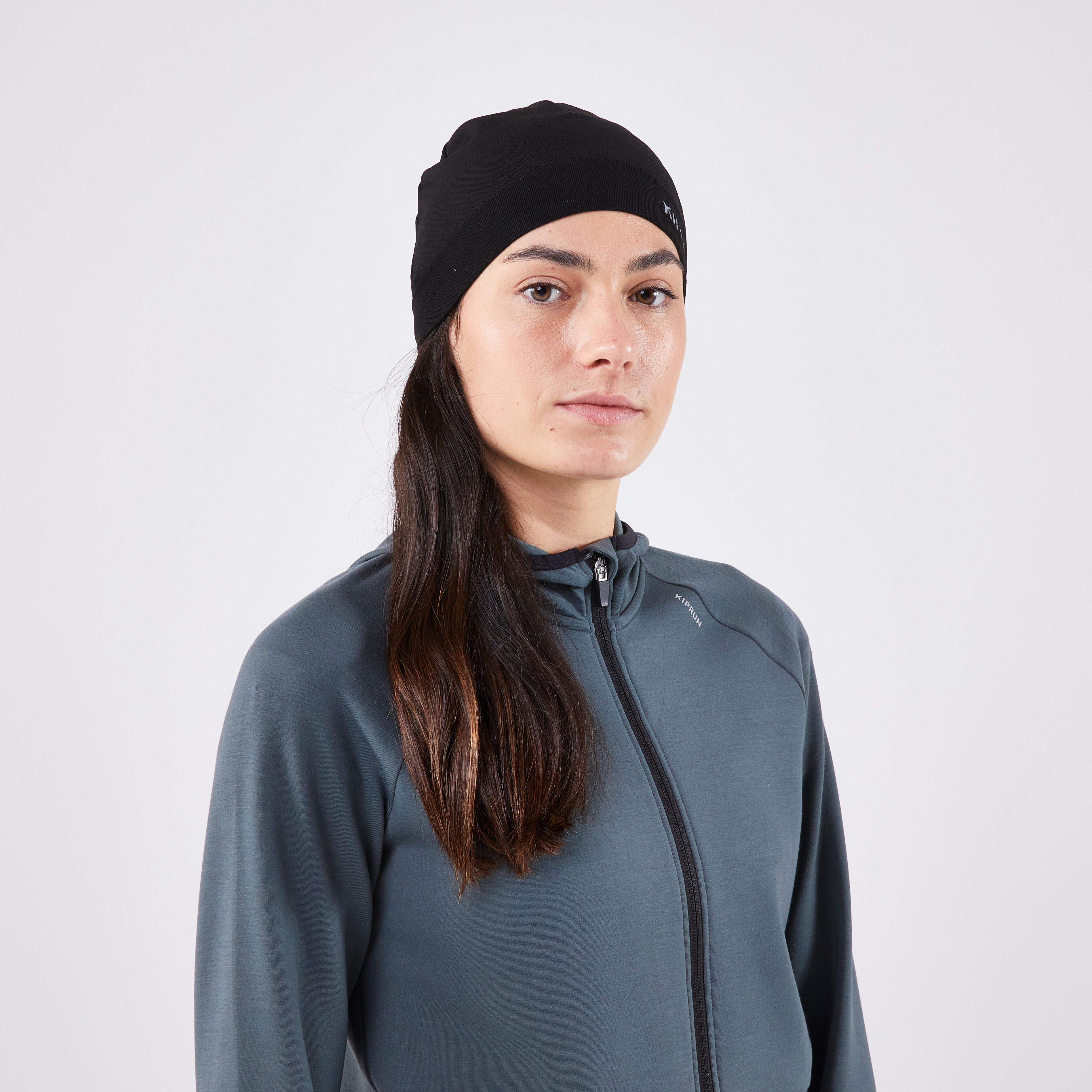 Unisex Seamless Running Hat- Smoked Black