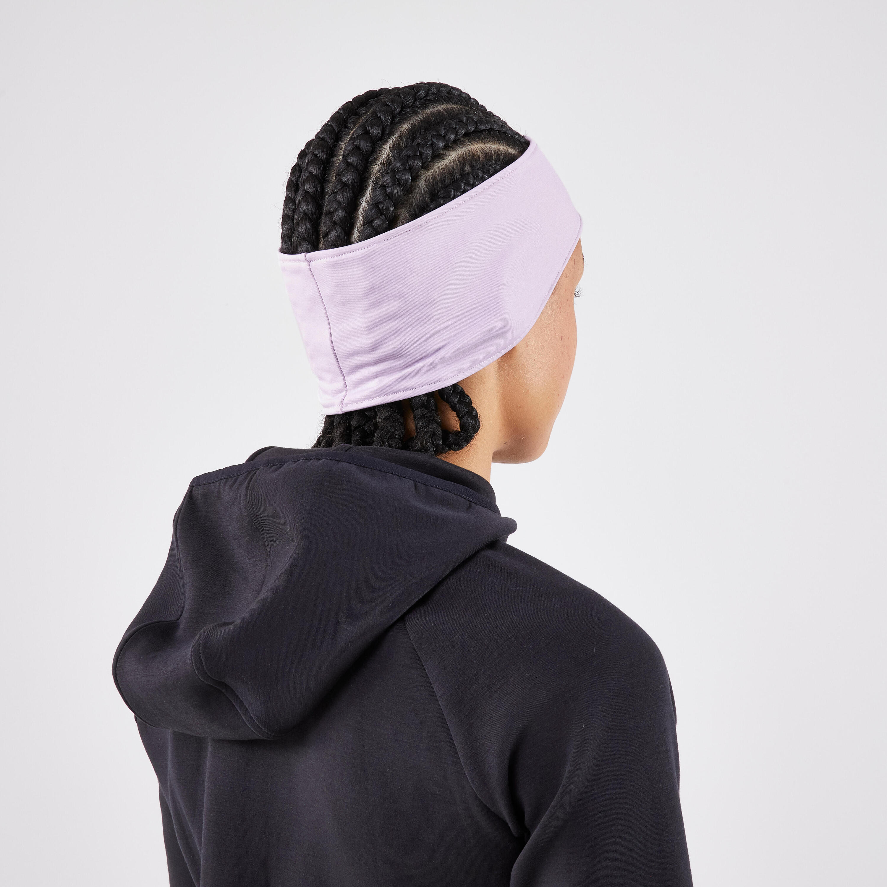KIPRUN Warm Unisex Running Headband - Grey/Mauve 3/5