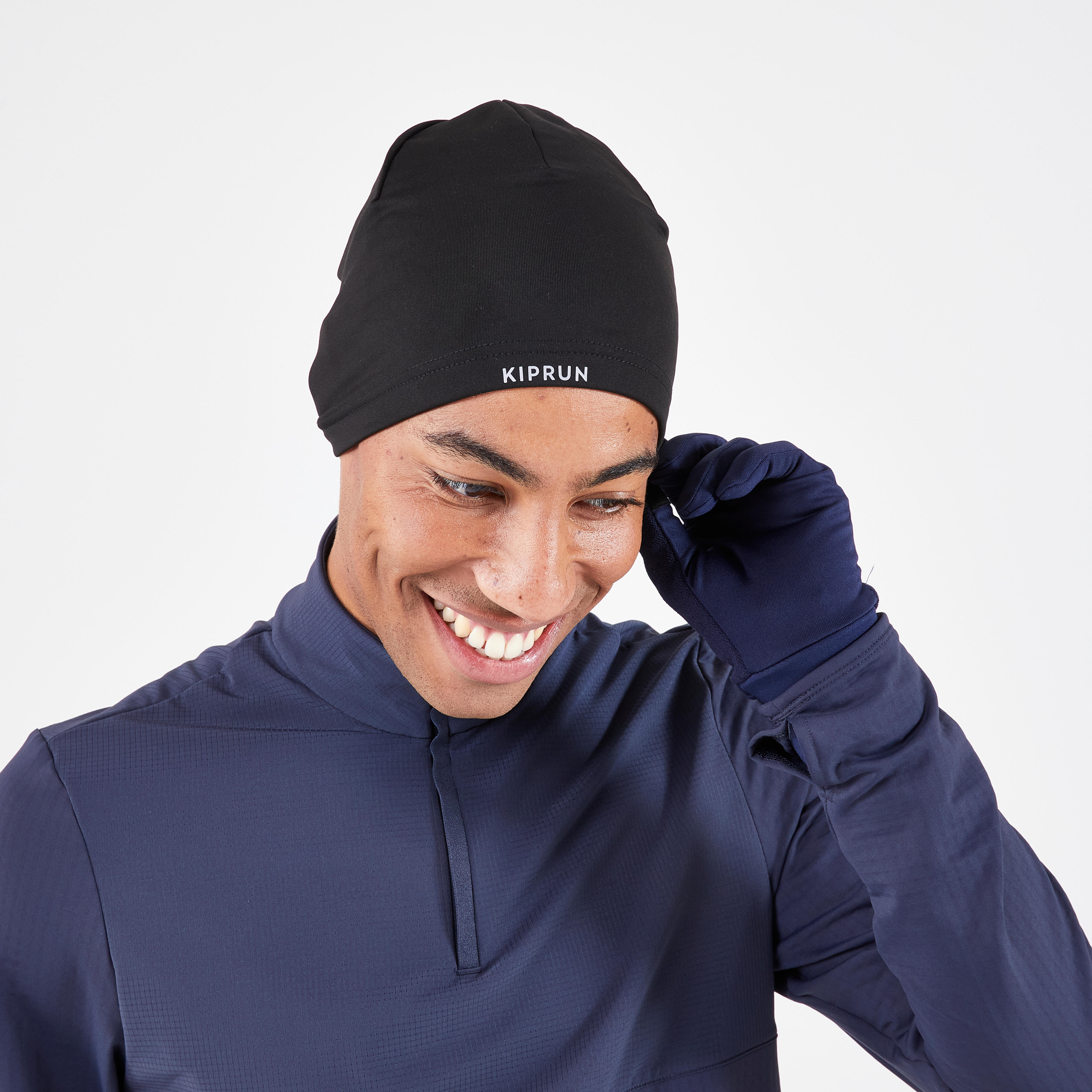 Warm Running Hat - Warm+ Black - KIPRUN