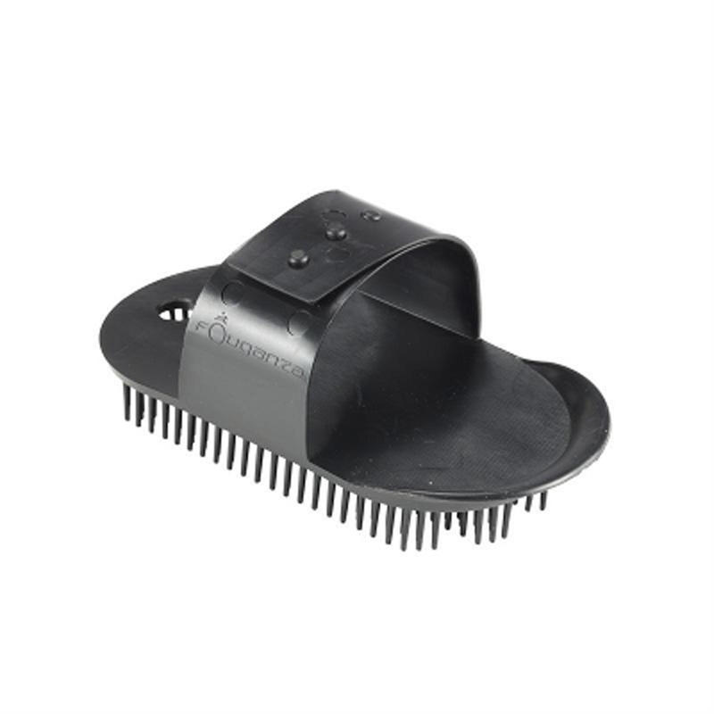 Schooling Adult Large Horse Riding Sarvis Curry Comb - Black
