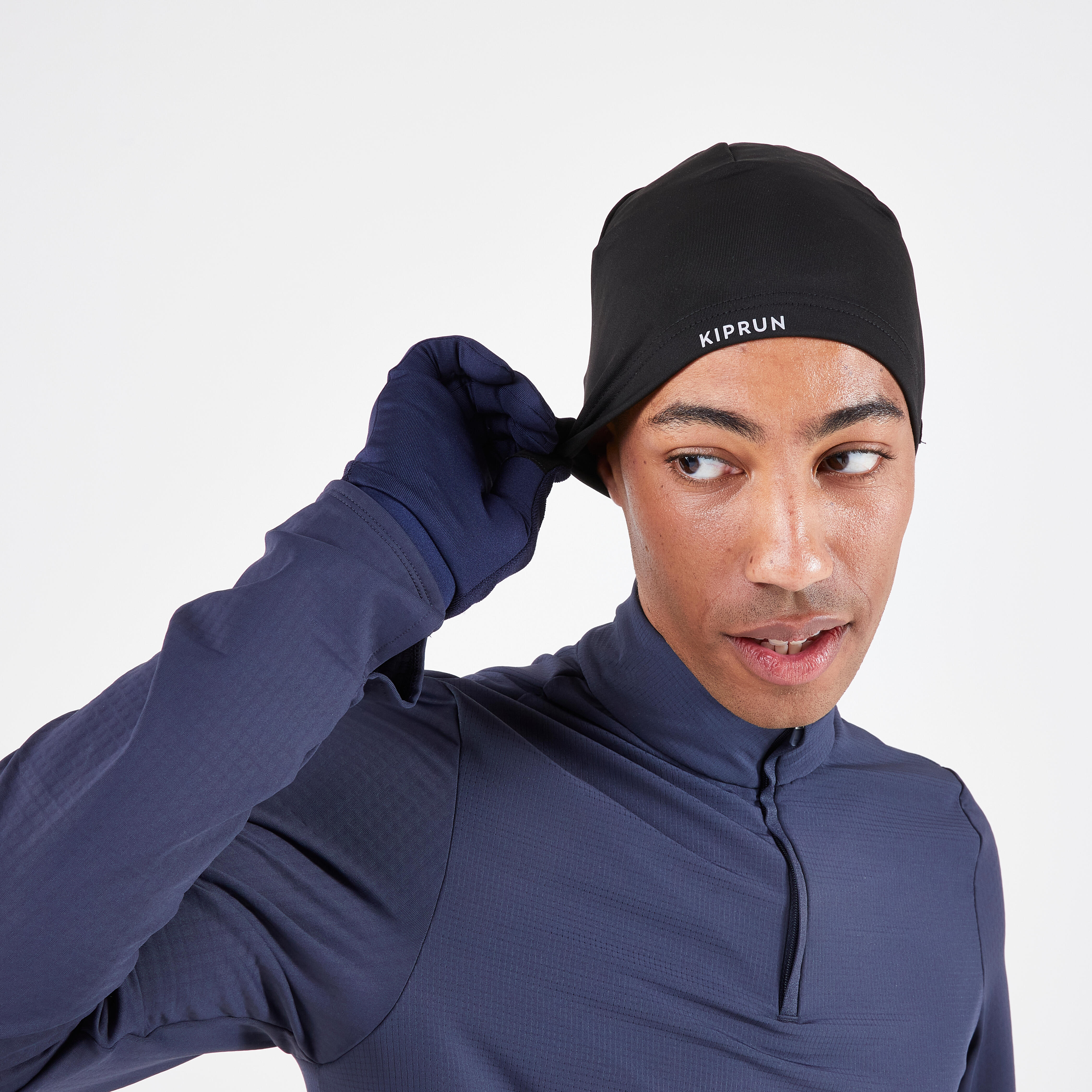 Warm Running Hat - Warm+ Black - KIPRUN