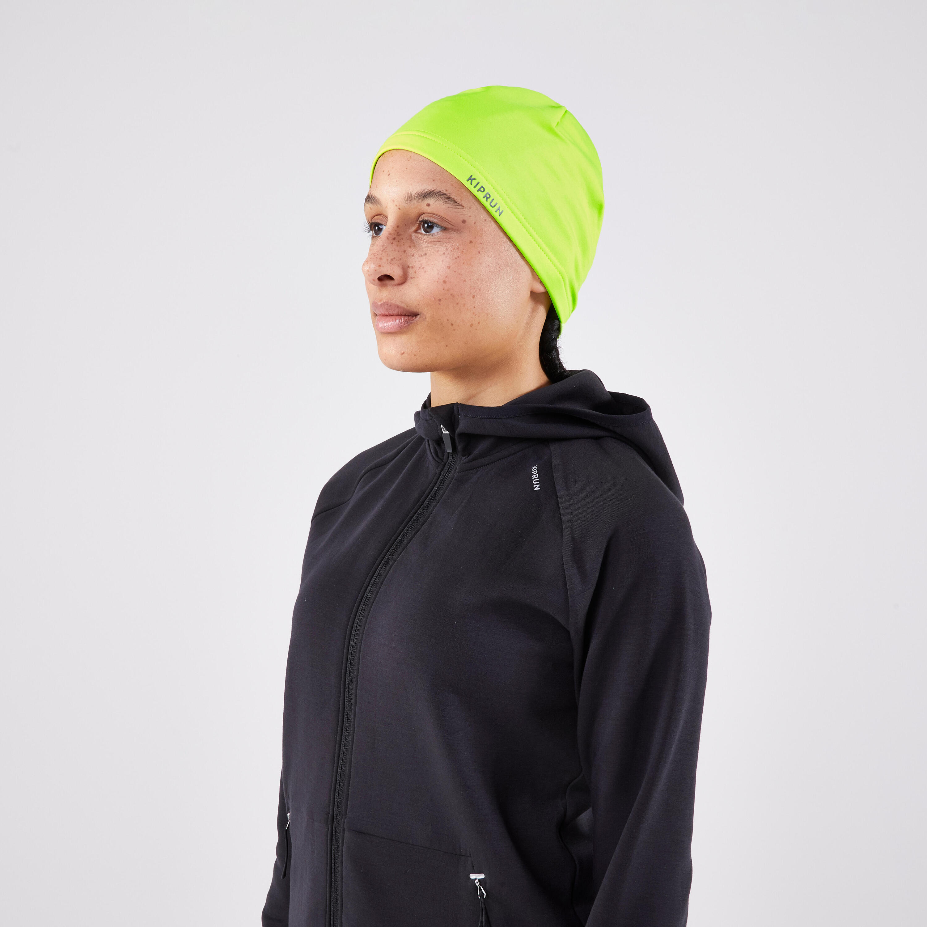 Gorra running càlida home dona KIPRUN Warm+ groc fluo 6/6