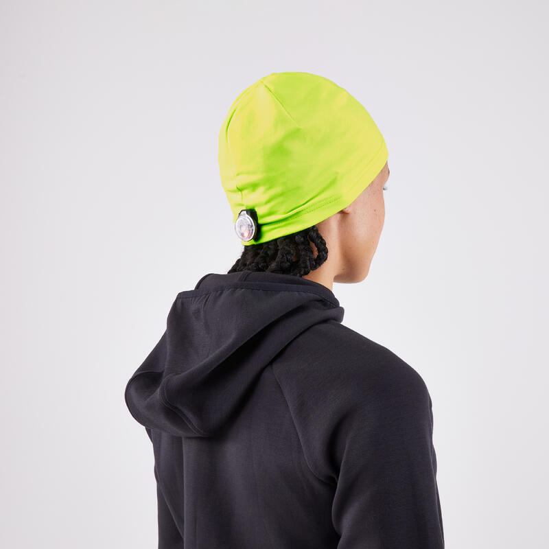 Bonnet running chaud Homme Femme - KIPRUN Warm + jaune fl