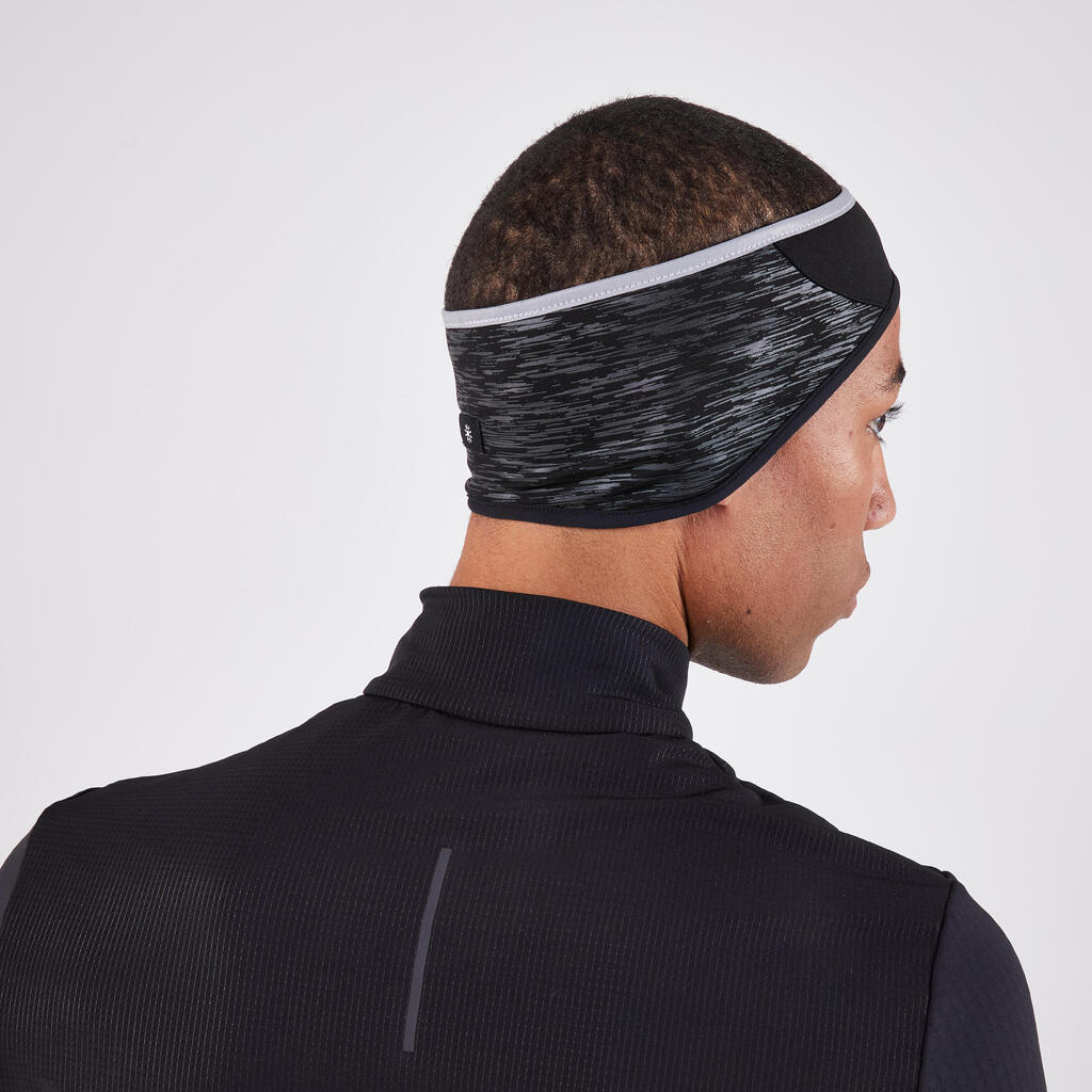 Lauf-Stirnband - Warm + neongelb