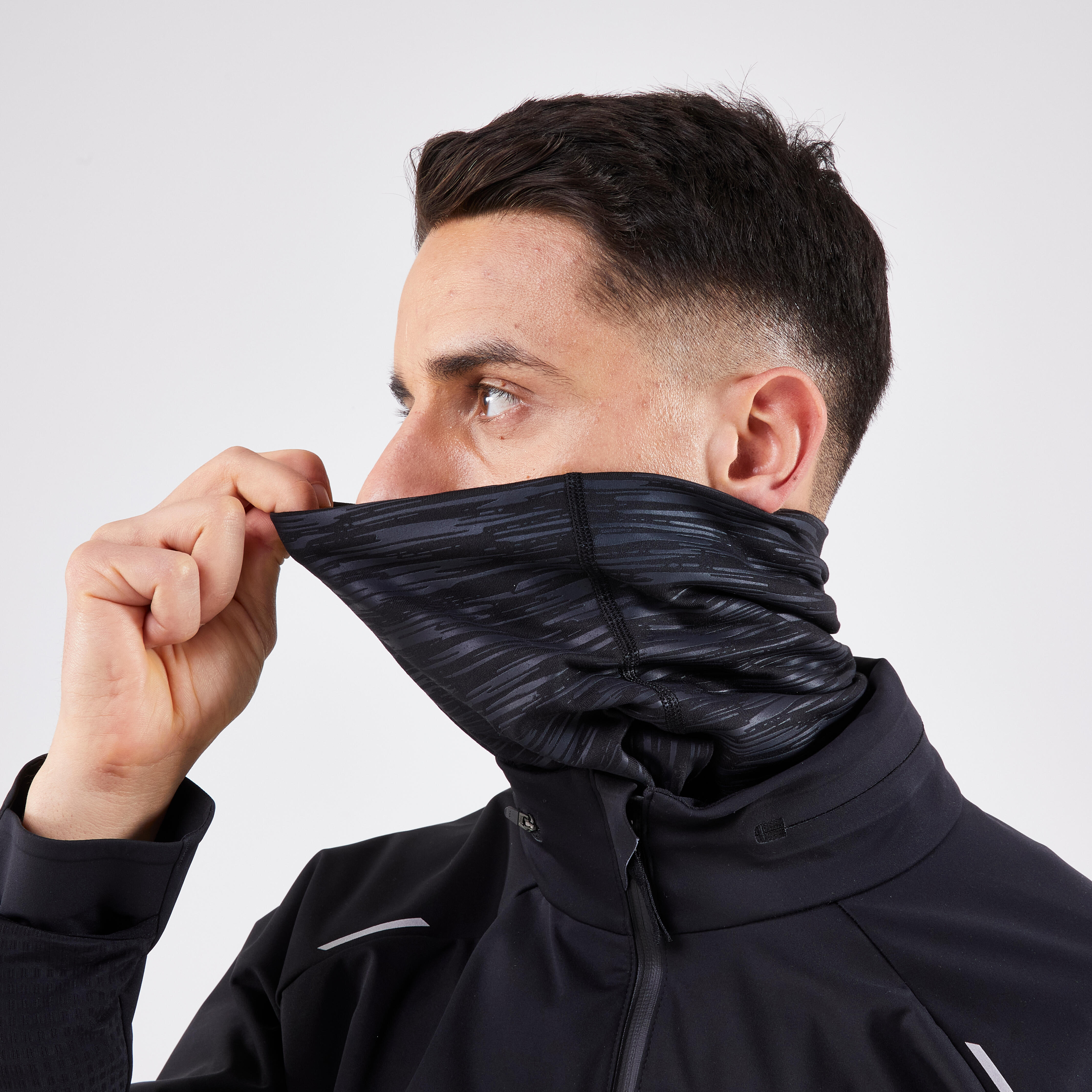Running Neck Warmer - Warm+ Black - KIPRUN
