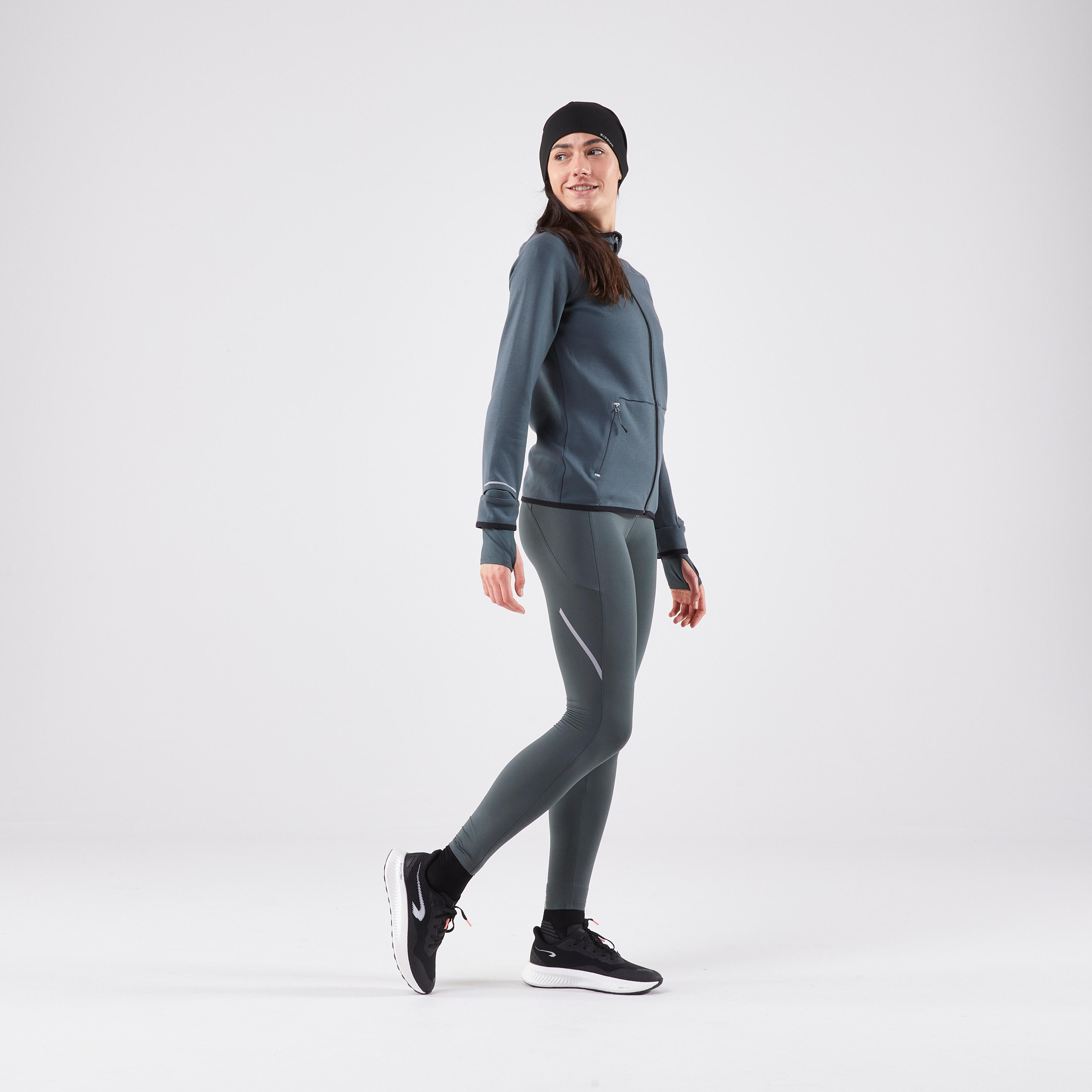 Warm Running Hat - Warm+ Black - KIPRUN