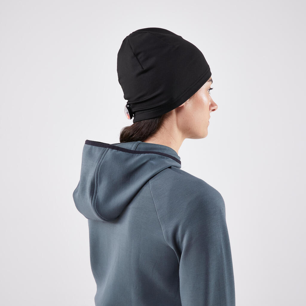 Bonnet running chaud Homme Femme - KIPRUN Warm + NOIR