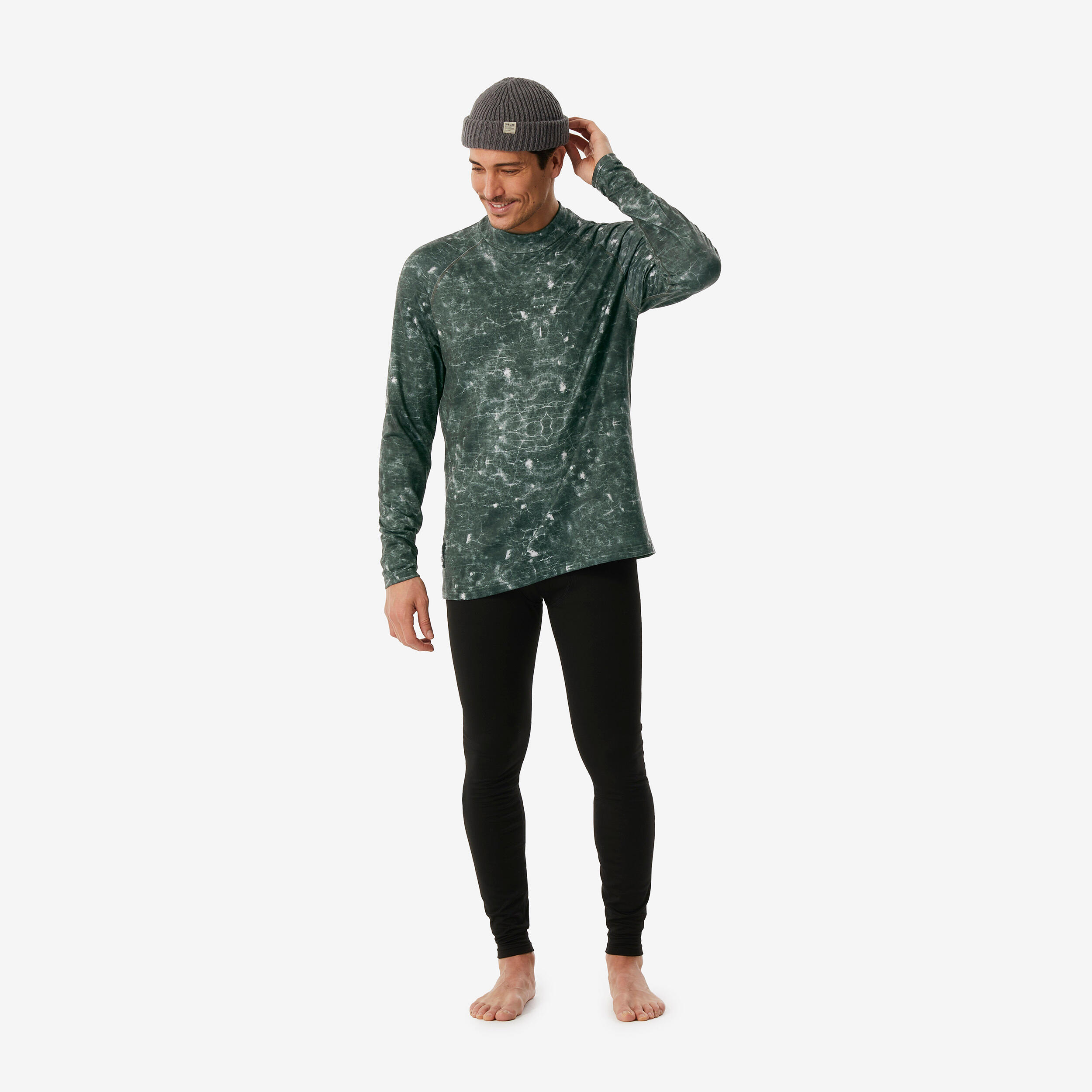 Primera capa superior nieve hombre verde - BL500 transpirable corte amplio 3/7