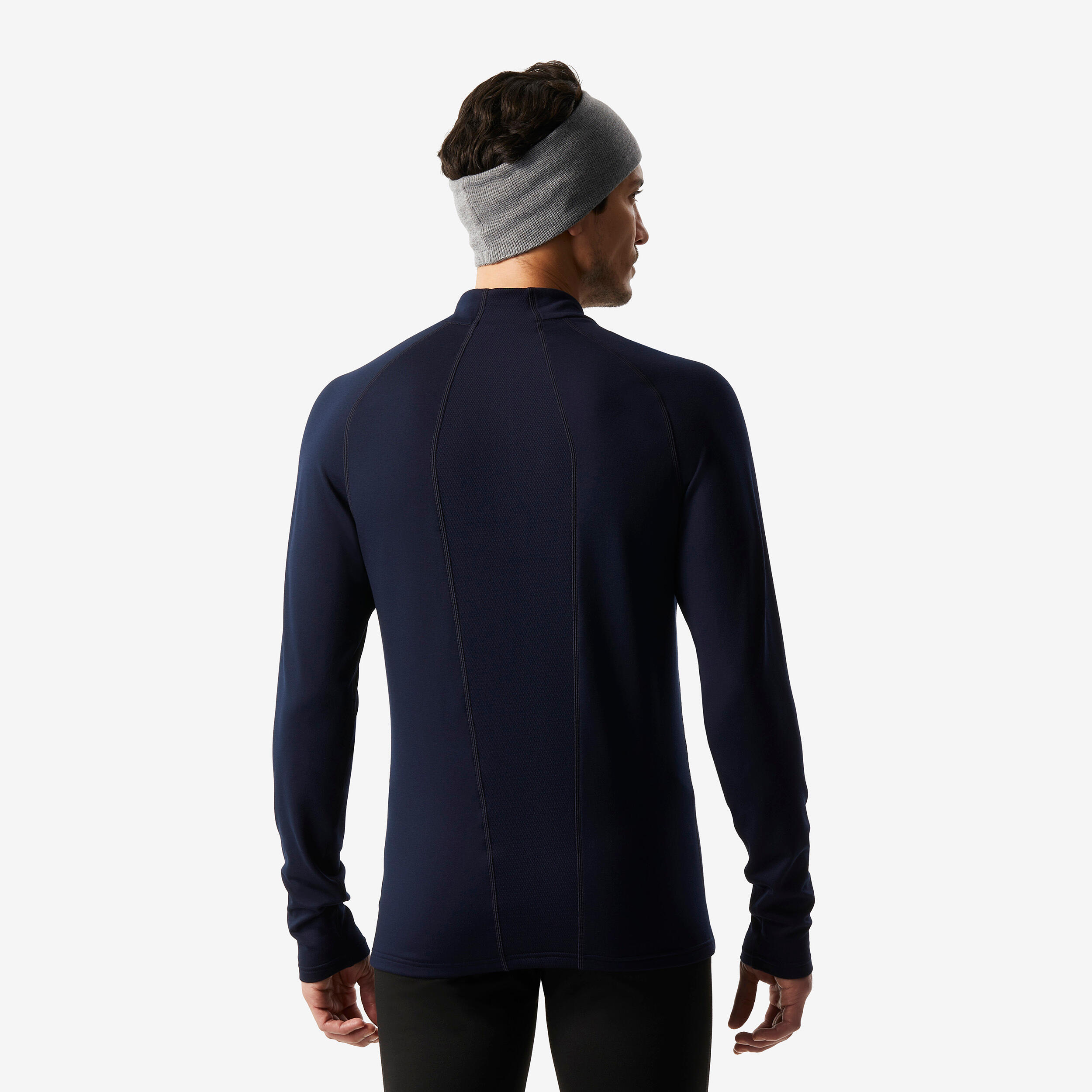Men’s Thermal Base Layer Ski Top 1/2 Zip - BL 500 - WEDZE